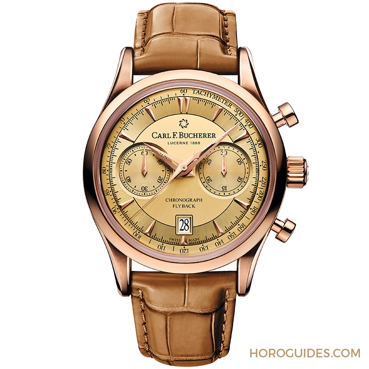 CARL F. BUCHERER - MANERO - 00.10919.03.43.01 - 一抹香檳金，帶出CARL F. BUCHERER優雅計時本色