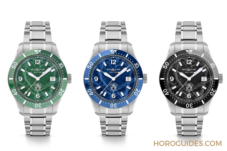 MONTBLANC - 1858 - 130793 - 直擊靈魂深處的冰裂紋!萬寶龍1858 Iced Sea運動潛水腕錶 極酷冰岩灰錶盤