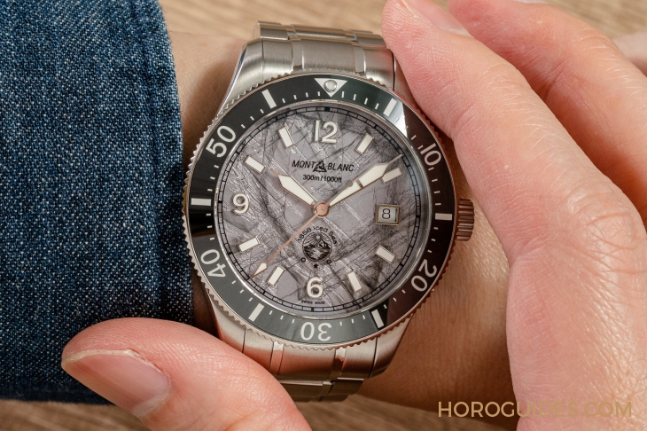 MONTBLANC - 1858 - 130793 - 直擊靈魂深處的冰裂紋!萬寶龍1858 Iced Sea運動潛水腕錶 極酷冰岩灰錶盤