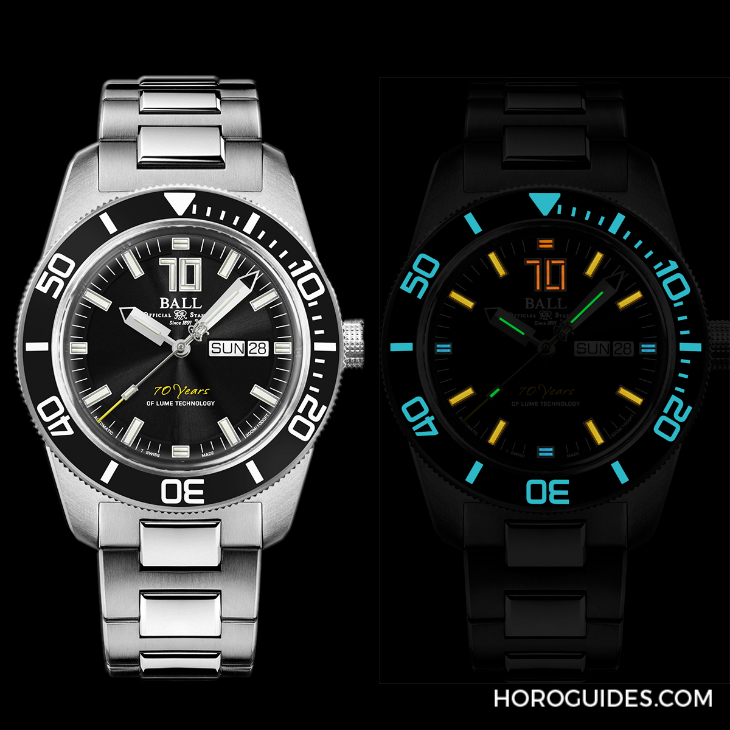 BALL WATCH - Engineer Master II - DM3308A-S3-BE - BALL Watch Skindiver Heritage AvantGlow 70 Year  照亮黑暗70年