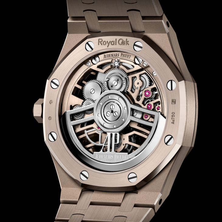 AUDEMARS PIGUET - ROYAL OAK - 26735SG.OO.1320SG.01 - AUDEMARS PIGUET 愛彼如何成為貴金屬專家|Royal Oak皇家橡樹鏤空飛行陀飛輪自動上鍊沙金腕錶與霜金腕錶