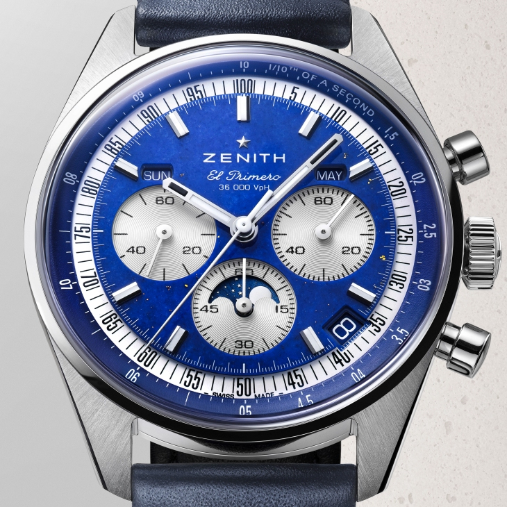 ZENITH - CHRONOMASTER - 03.3400.3610/51.C910 - 致敬160年傳承,ZENITH Chronomaster三重日曆計時碼錶青金石新款登場