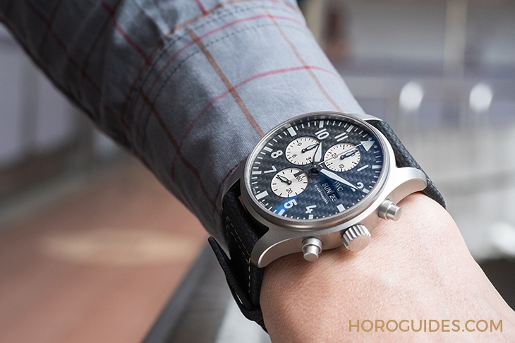 IWC - PILOT - IW377903 - 幫你試戴 ! IWC 飛行員計時碼錶AMG特別版