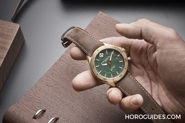 Baume & Mercier - Clifton - M0A10503 - 銅首無欺,名士首枚克里頓俱樂部系列青銅腕錶以色彩展現名流風格