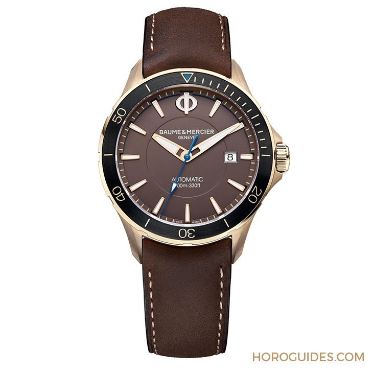 Baume & Mercier - Clifton - M0A10503 - 銅首無欺,名士首枚克里頓俱樂部系列青銅腕錶以色彩展現名流風格