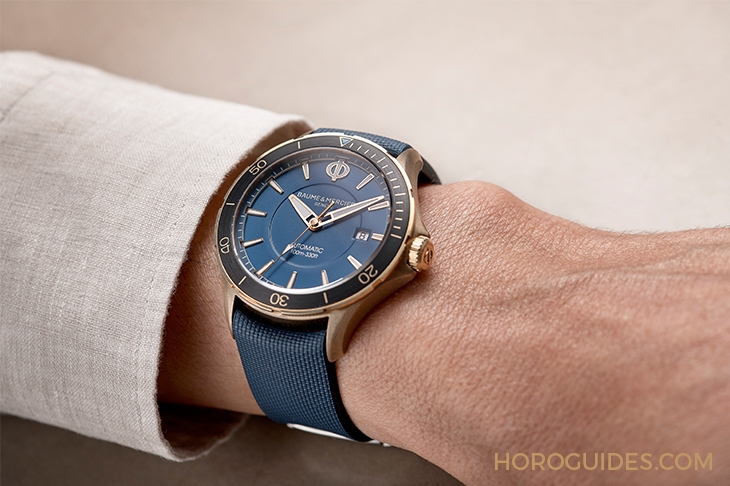 Baume & Mercier - Clifton - M0A10503 - 銅首無欺,名士首枚克里頓俱樂部系列青銅腕錶以色彩展現名流風格