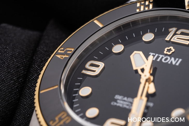 TITONI - SEASCOPER - 83600 S-BE-255 - 強大規格奇襲！Titoni海洋探索系列600米深潛腕錶