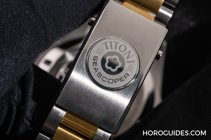 TITONI - SEASCOPER - 83600 S-BE-255 - 強大規格奇襲！Titoni海洋探索系列600米深潛腕錶