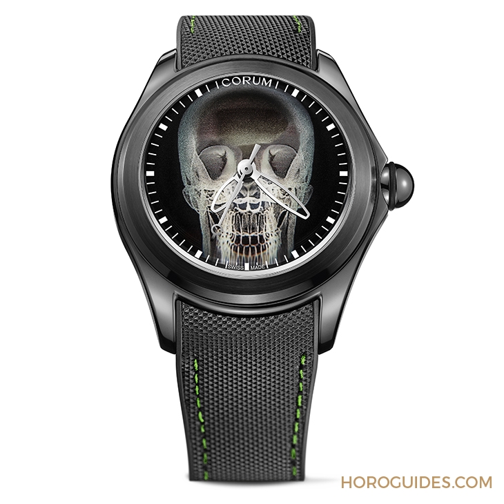 CORUM - BUBBLE - L082/04270 - 大膽狂放!泡泡裡的幽冥綠光|Corum Bubble X Ray自動腕錶