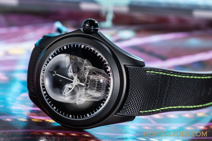 CORUM - BUBBLE - L082/04270 - 大膽狂放!泡泡裡的幽冥綠光|Corum Bubble X Ray自動腕錶