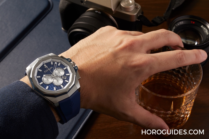 CORUM - ADMIRAL - A132/04274 - 選擇障礙了!Corum Admiral 45海軍上將計時碼錶藍面、綠面全新靚色限量上市