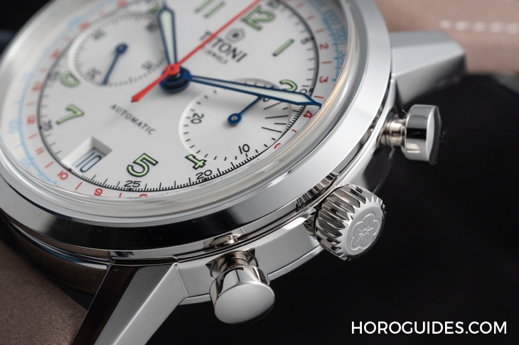 TITONI - HERITAGE - 94020 S-680 - 你要復刻古董味還是摩登熊貓面？Titoni Heritage計時碼錶94019與94020