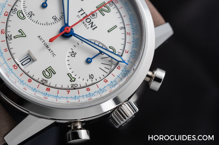 TITONI - HERITAGE - 94020 S-680 - 你要復刻古董味還是摩登熊貓面？Titoni Heritage計時碼錶94019與94020