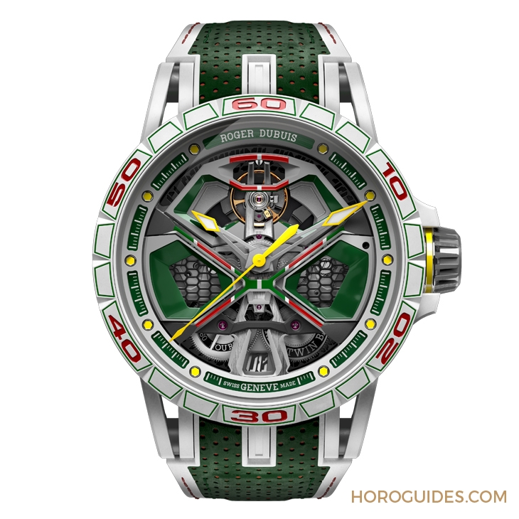 ROGER DUBUIS - EXCALIBUR - RDDBEX1006 - 傳神演繹Lamborghini第三代Huracán賽車!Roger Dubuis Excalibur Spider Huracán單擺輪腕錶