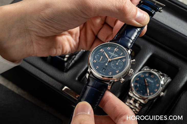 MONTBLANC - STAR - 129626 - 冰川紋藍面,暮色下的白朗峰頂印象|Montblanc明星傳承系列限量新作