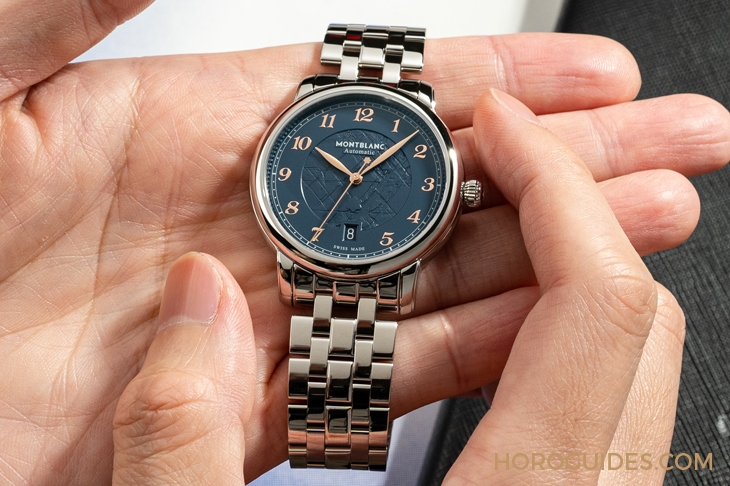 MONTBLANC - STAR - 129626 - 冰川紋藍面,暮色下的白朗峰頂印象|Montblanc明星傳承系列限量新作