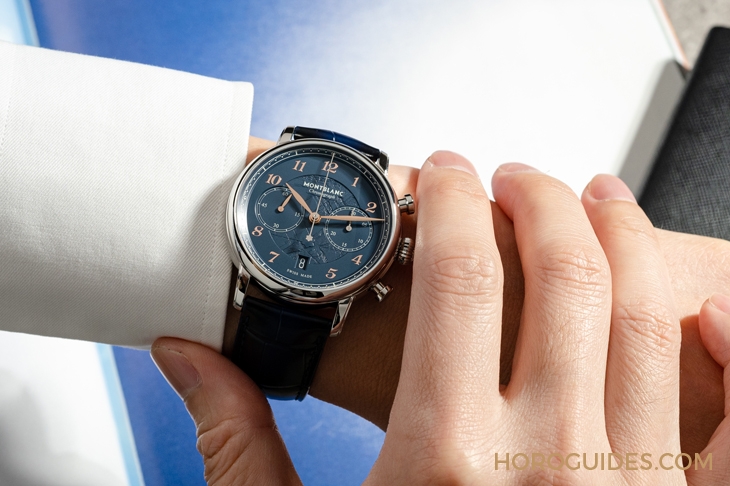 MONTBLANC - STAR - 129626 - 冰川紋藍面,暮色下的白朗峰頂印象|Montblanc明星傳承系列限量新作