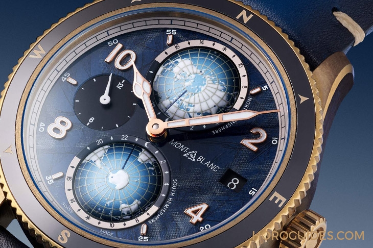 MONTBLANC - 1858 - 129415 - 零氧!耐用、精準、不起霧|Montblanc 1858系列Geosphere世界時區零氧限量腕錶的極限探險魂