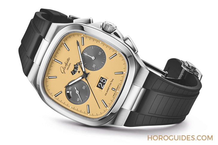 GLASHÜTTE ORIGINAL - SENATOR - 1-37-02-13-02-70 - 格拉蘇蒂七零年代大日曆計時腕錶新色亮相,捕捉1970年代的夏日絢爛