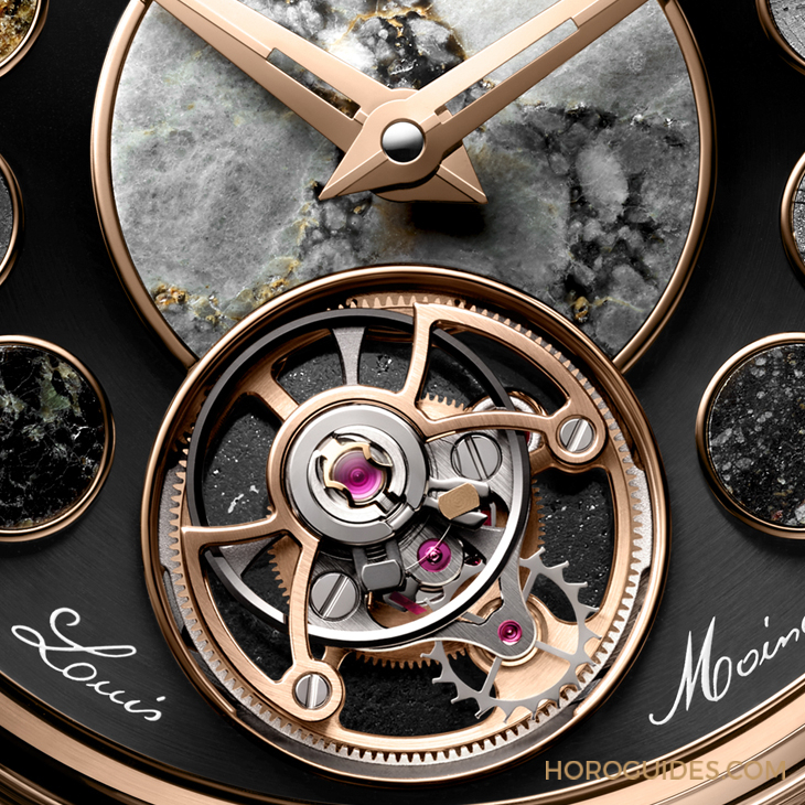Louis Moinet - COSMIC ART - LM-135.50.V1 - 史上運用最多種隕石的腕錶現身SHH台北101頂級鐘錶概念店｜Louis Moinet拾集隕石碎片的浪漫而來