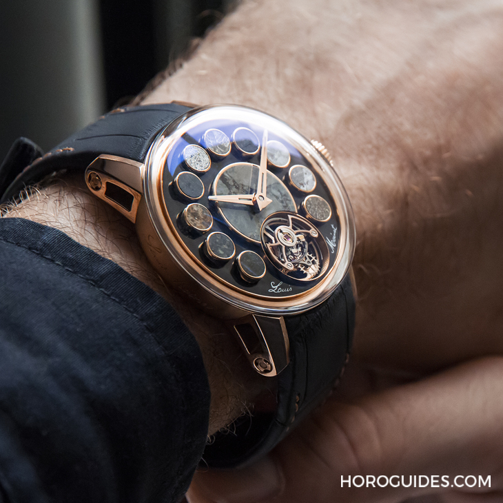 Louis Moinet - COSMIC ART - LM-135.50.V1 - 史上運用最多種隕石的腕錶現身SHH台北101頂級鐘錶概念店｜Louis Moinet拾集隕石碎片的浪漫而來