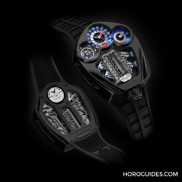 JACOB & CO. - BUGATTI - BU300.22.AA.AA.A - 微型V16氣缸的工程奇觀 |Jacob & Co. Bugatti Tourbillon