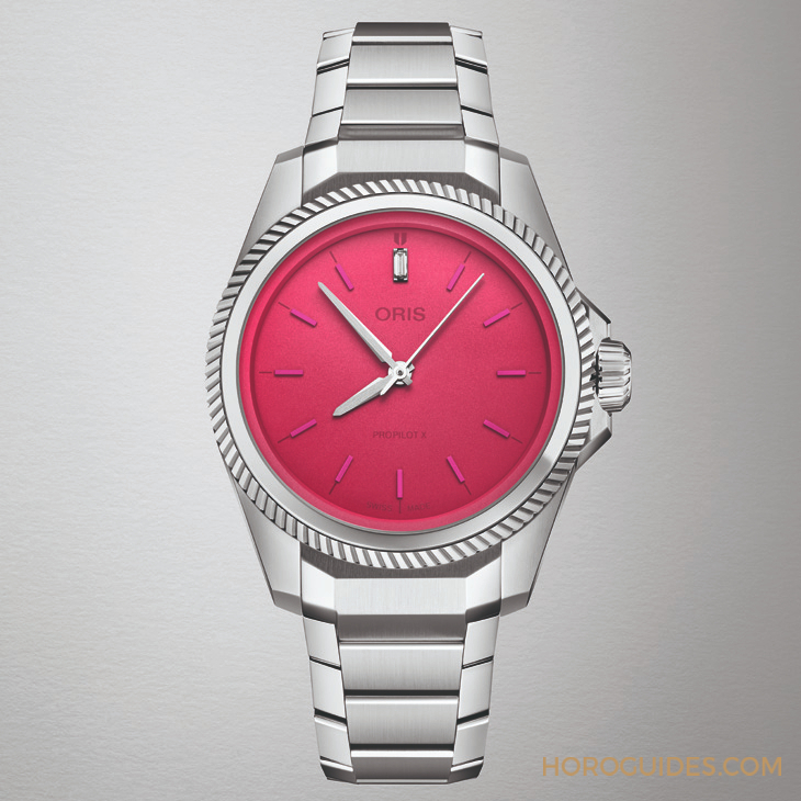 ORIS - PROPILOT - 01 531 7796 4158-07 8 17 05LC - 想追的來!華麗巨星Miss Piggy和你捉迷藏|Oris ProPilot X Miss Piggy特別版腕錶