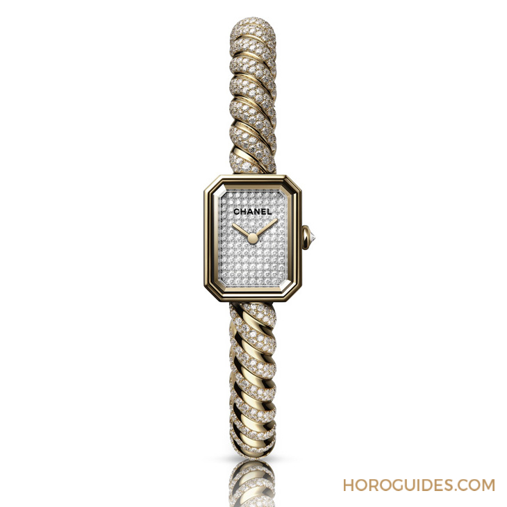 CHANEL - PREMIÈRE - （Première Galon鑲鑽腕錶） - 從CHANEL 2025年新作掌握正在崛起的鐘錶趨勢：具有指時功能的風格珠寶