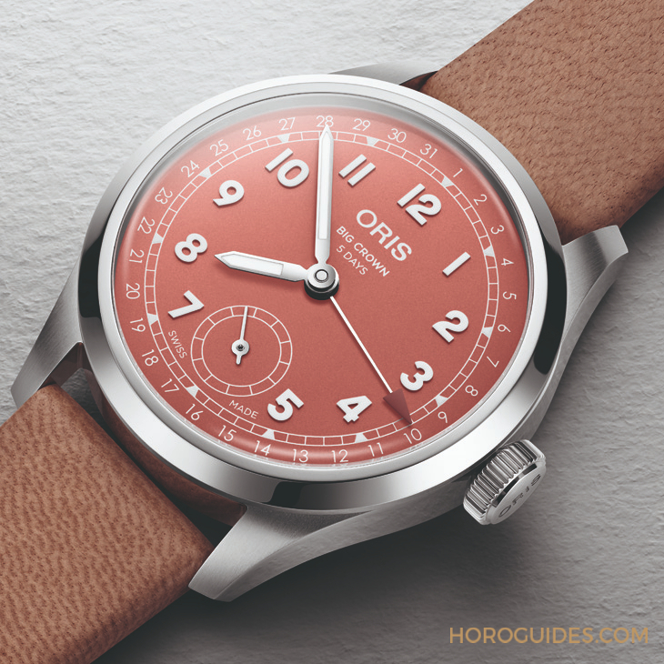 ORIS - BIG CROWN - 403 7799 4068-07 8 20 06 - 為問世近90年的經典之作注入活力色彩|Oris Big Crown指針式日曆錶2025新作