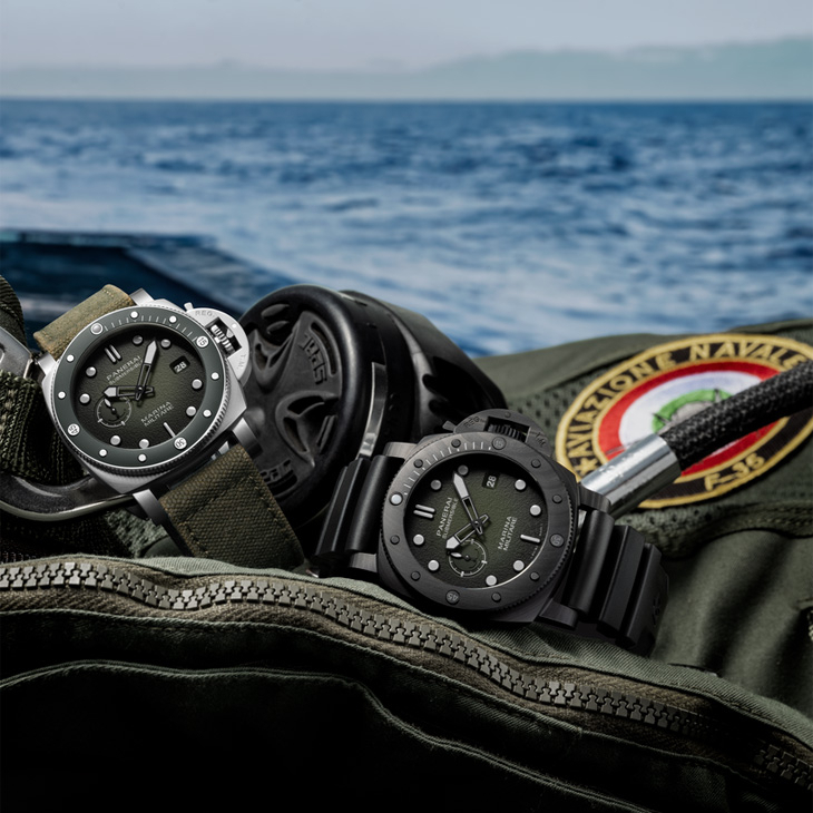 PANERAI - SUBMERSIBLE - PAM01697 - 軍事本色,與義大利海軍航空隊同行|PANERAI Submersible Marina Militare系列PAM01697、PAM01698