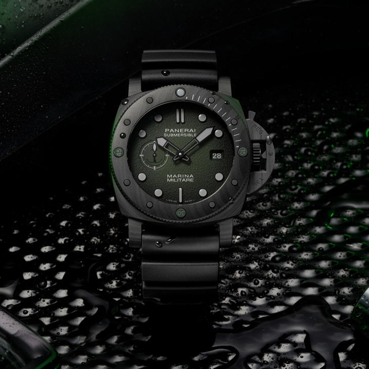 PANERAI - SUBMERSIBLE - PAM01697 - 軍事本色,與義大利海軍航空隊同行|PANERAI Submersible Marina Militare系列PAM01697、PAM01698