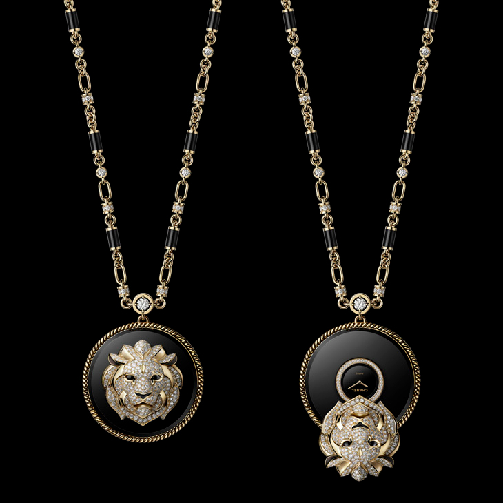 CHANEL - 高級鐘錶 - (Diamonds Astroclock座鐘) - 以獅形雕塑守護時間|CHANEL The Lion of Mademoiselle系列時計