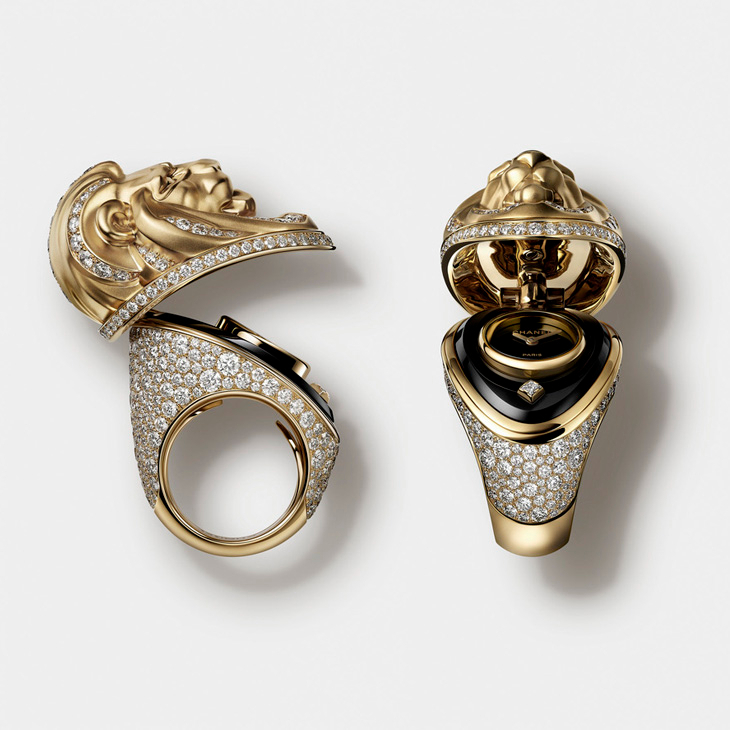 CHANEL - 高級鐘錶 - (Diamonds Astroclock座鐘) - 以獅形雕塑守護時間|CHANEL The Lion of Mademoiselle系列時計