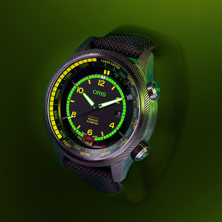 ORIS - PROPILOT - 01 793 7775 8724-Set - Oris〈2025日內瓦錶展〉新作:ProPilot Altimeter “Mission Control”限量腕錶科幻風加持、Calibre 113首度加入Big Crown錶系