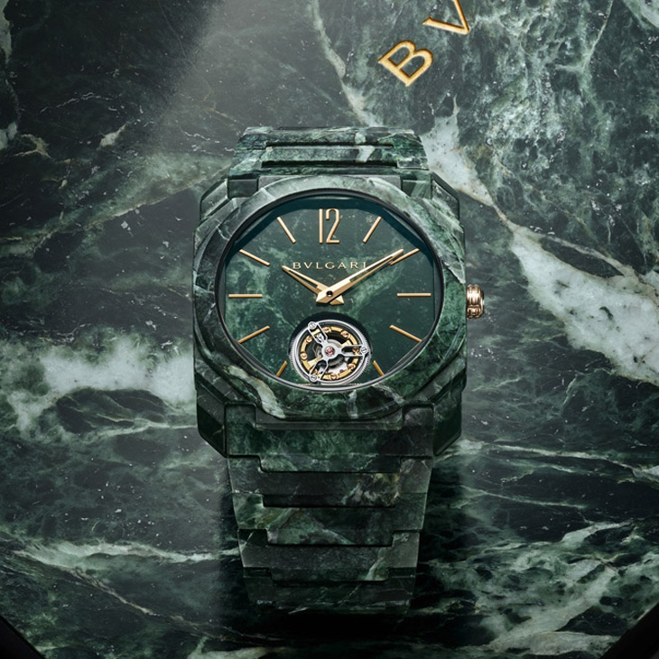 BVLGARI - OCTO - 104257 - 羅馬的靈魂,大理石的美|BVLGARI Octo Finissimo大理石超薄陀飛輪腕錶