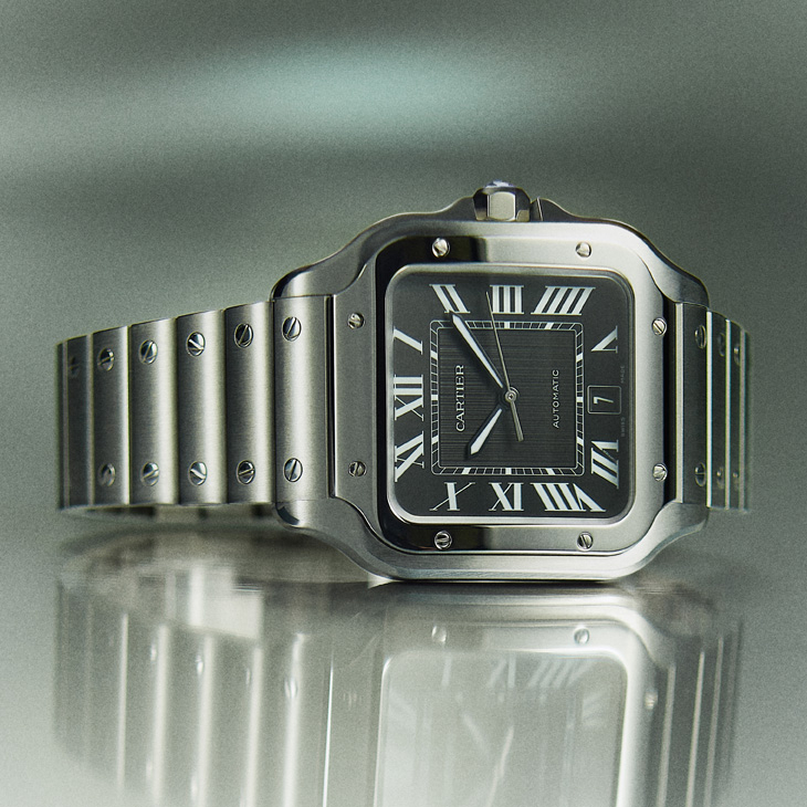 CARTIER - SANTOS DE CARITER - WSSA0089 - 微噴砂鈦金屬錶殼、導入夜光效果|Santos de Cartier大型款2025年新作