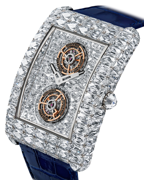 JACOB & CO. - HIGH JEWELRY MASTERPIECES - BL140.30.BD.AC.A - 火光進化，全球首見Angel Cut專利鑽石車工｜Jacob & Co. Billionaire雙飛行陀飛輪腕錶