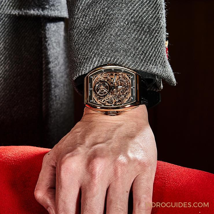 FRANCK MULLER - VANGUARD - V 50 T RM T SQT (NR) - 全方位感官饗宴 FRANCK MULLER Vanguard 三問鏤空陀飛輪腕錶