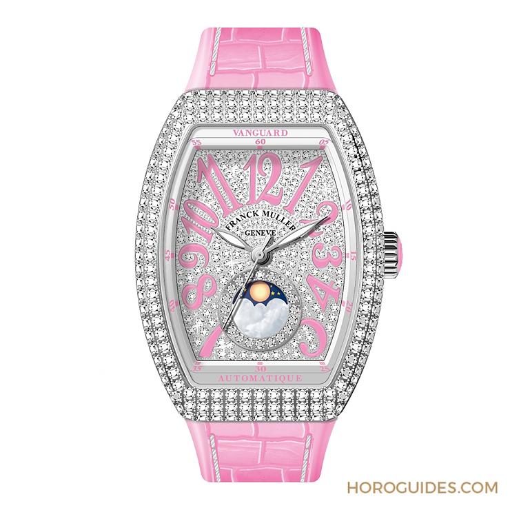 FRANCK MULLER - VANGUARD - V 32 SC AT FO L DIR D CD AC - 不許妳只是一般般|Franck Muller Vanguard Lady Moonphase的剛柔並濟
