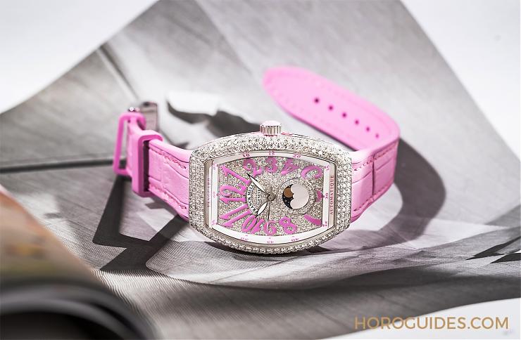 FRANCK MULLER - VANGUARD - V 32 SC AT FO L DIR D CD AC - 不許妳只是一般般|Franck Muller Vanguard Lady Moonphase的剛柔並濟