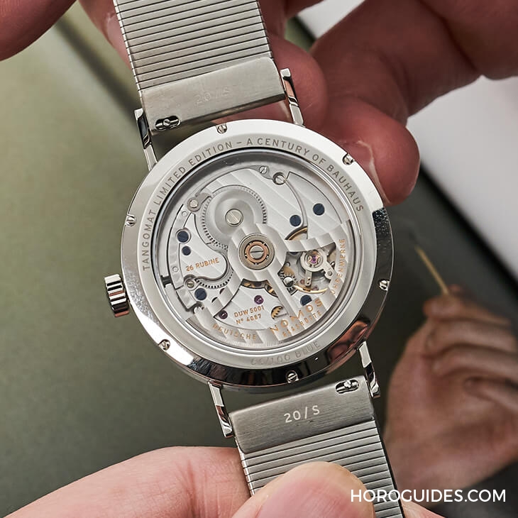 NOMOS - TANGOMAT - 601.S11 - 簡單的生活態度,就從手上的錶開始。NOMOS Tangomat百年包浩斯紀念錶