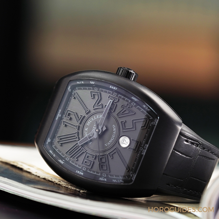 FRANCK MULLER - VANGUARD - V 45 SC DT - 硬派玩家才懂的全黑魅力｜FRANCK MULLER Vanguard大三針日曆錶