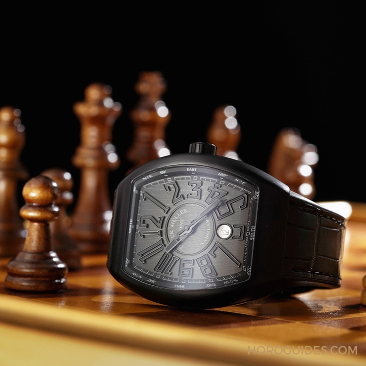 FRANCK MULLER - VANGUARD - V 45 SC DT - 硬派玩家才懂的全黑魅力｜FRANCK MULLER Vanguard大三針日曆錶