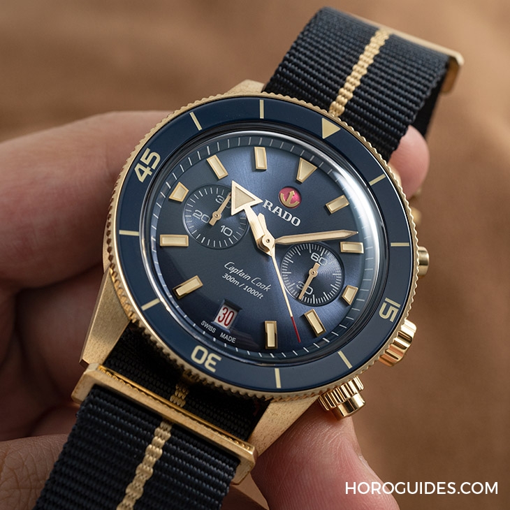RADO - CAPTAIN COOK - R32146208 - 陶瓷圈計時潛水錶最新選擇|RADO雷達表庫克船長計時碼錶【名錶上手】