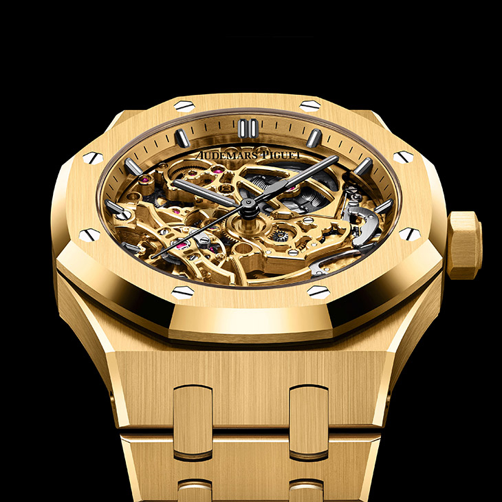 AUDEMARS PIGUET - ROYAL OAK - 15467BA.OO.1256BA.01 - AP愛彼的同色系機械美學:Royal Oak皇家橡樹熱門鏤空款式新作登場