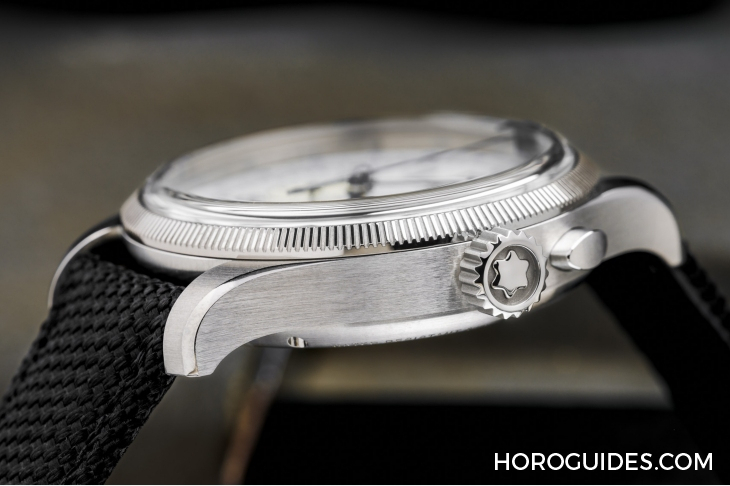 MONTBLANC - 1858 - (Blue Arrow) - MONTBLANC x Collective Horology聯手再現Minerva傳奇設計|1858 Minerva單按鈕計時碼錶Blue Arrow P.05