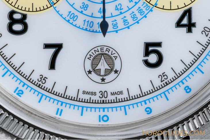 MONTBLANC - 1858 - (Blue Arrow) - MONTBLANC x Collective Horology聯手再現Minerva傳奇設計|1858 Minerva單按鈕計時碼錶Blue Arrow P.05