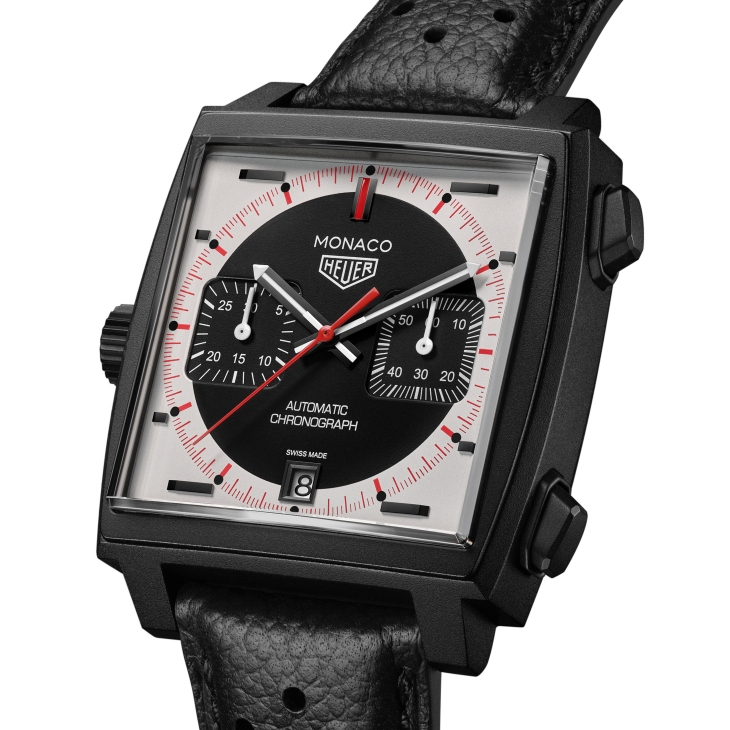 TAG HEUER - MONACO - CBW2185.FC8350 - 嶄新鈦金材質亮相,經典黑白與Gulf藍橙同場現身|TAG HEUER Monaco三款新錶驚艷登場