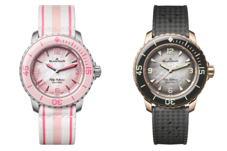 BLANCPAIN - FIFTY FATHOMS - 5007 3644A B64B - 清新柔色，精裝上陣｜BLANCPAIN Fifty Fathoms 38mm款式「粉墨」登場