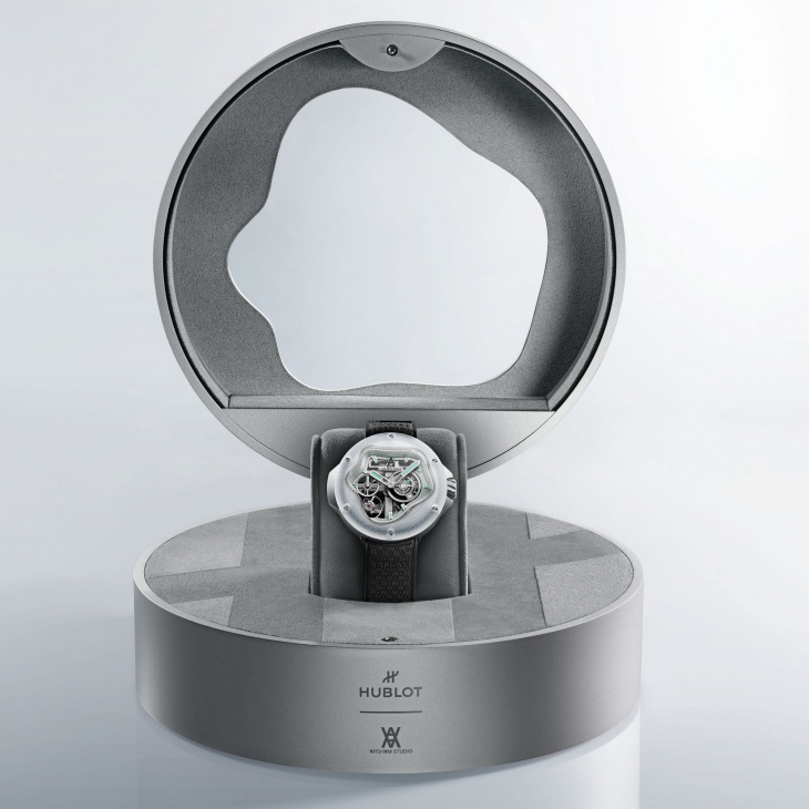 HUBLOT - 流體之美入腕！HUBLOT二度聯手Daniel Arsham打造MP-17 MECA-10 Arsham Splash鈦金藍寶石腕錶